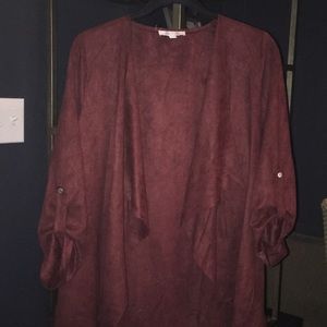 New W/O tags She and Sky Cascade Suede Jacket